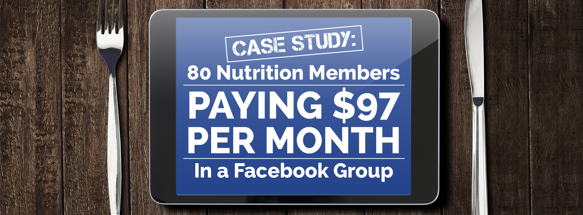 Nutrition Members Paying $97 Per Month In a Facebook Group